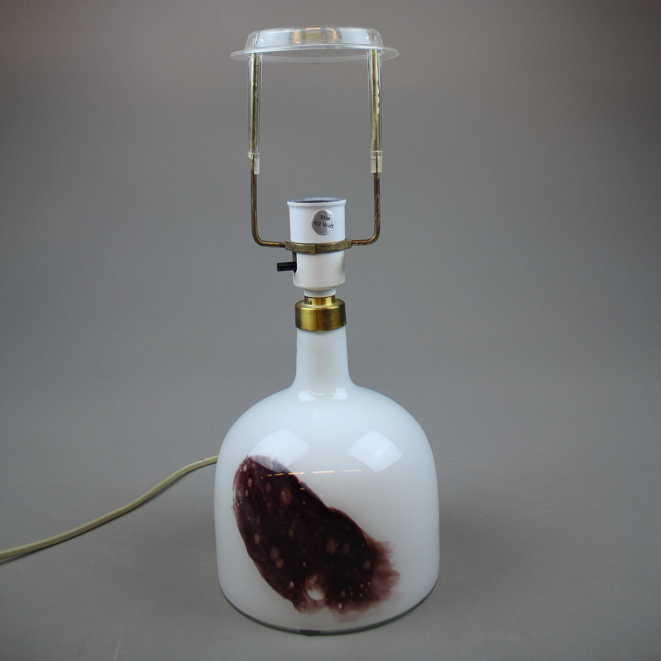 BORDSLAMPA Holmegaard, glas.