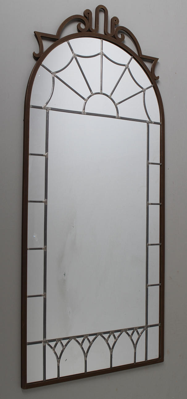 SPEGEL, metallram med blyinfattat spegelglas, 1900-talets andra hälft.