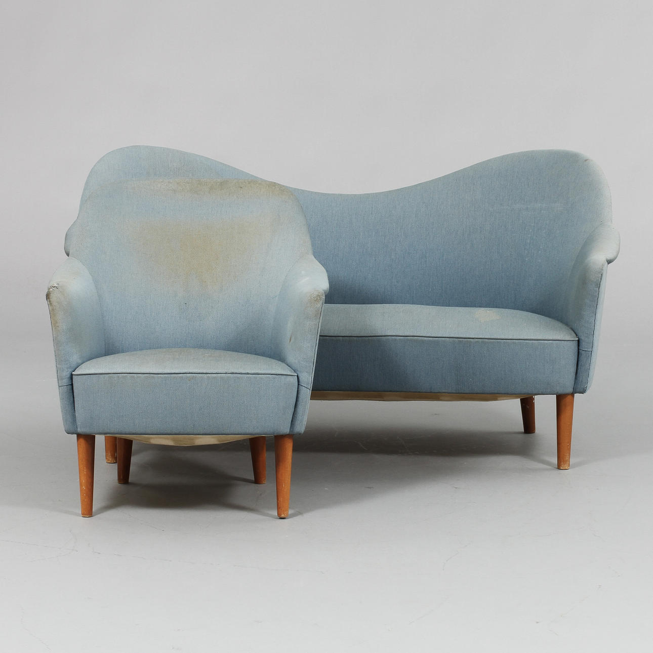 SOFFA OCH FÅTÖLJ "SAMSPEL", Carl Malmsten.