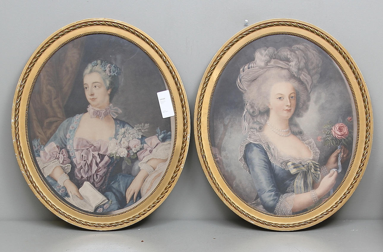 RAMAR, ett par, gustaviansk stil, 1900-tal.