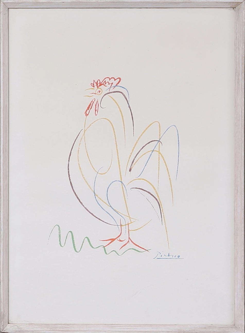PABLO PICASSO. Gallo, presión.