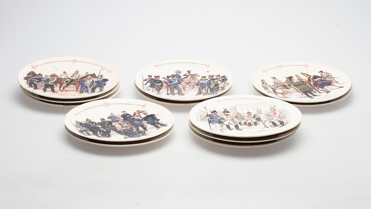 SAMLARTALLRIKAR, 12 st. Villeroy & Boch, 18/1900-tal.