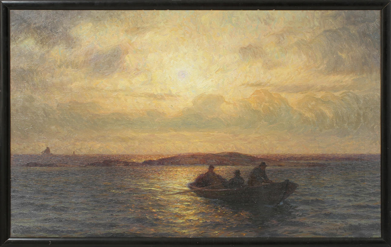 EMIL EKMAN. Olja på duk, signerad.