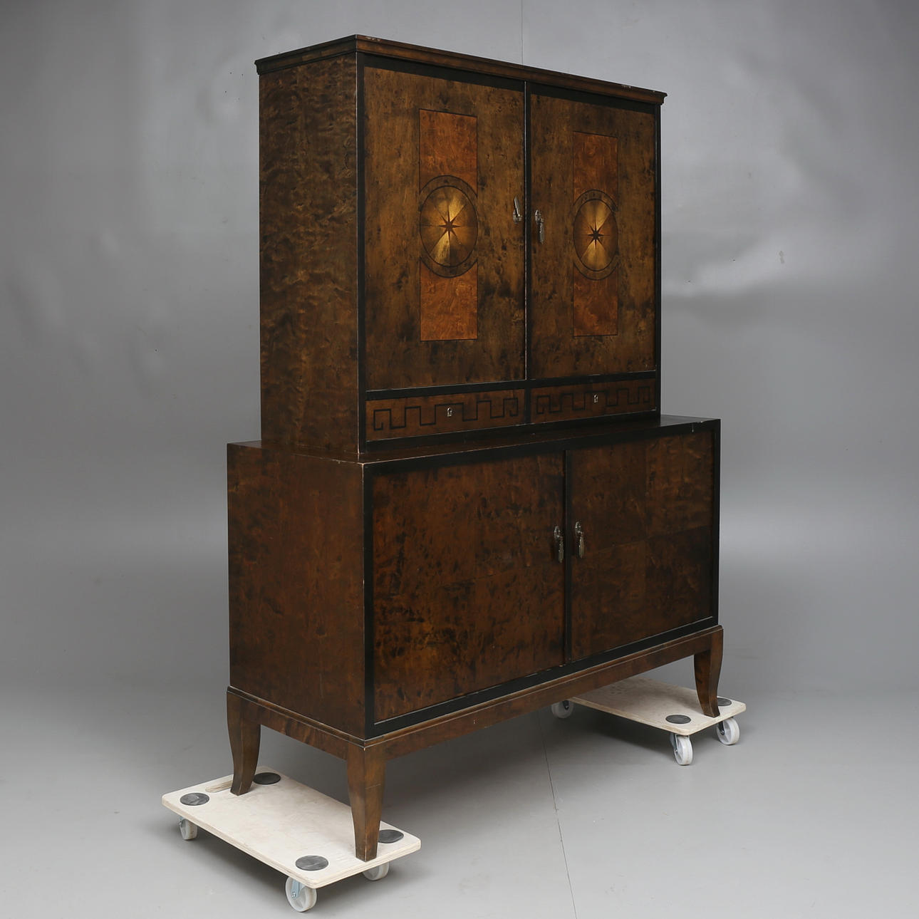 CABINET, birch, Art Deco, 1930s.