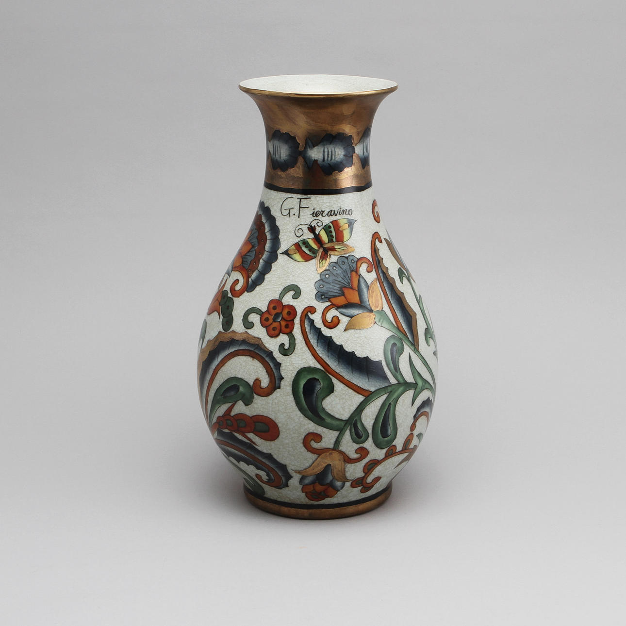 VAS, porcelain, G.Fieravino. Signed.