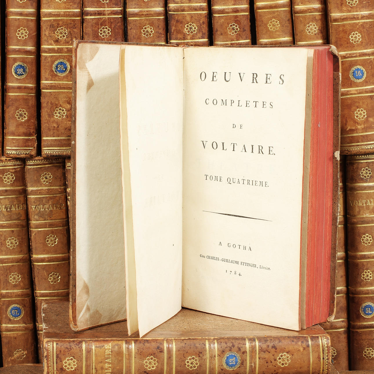 OEUVRES COMPLETES DE VOLTAIRE, 65 band 1780-tal.