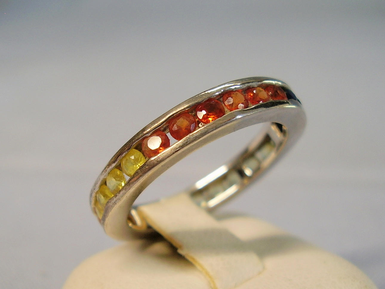 MULTICOLOR SAPHIR RING SILBER 925.