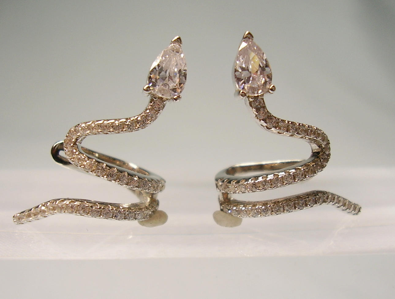 SCHLANGEN OHRRINGE SILBER 925.