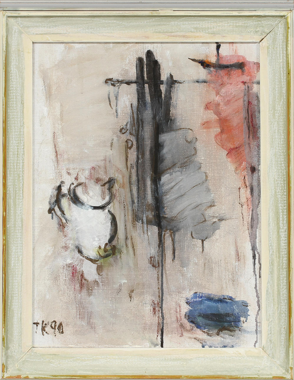 TORE KURLBERG. Kanna vid fönster, olja på duk, signerad och daterad 90.