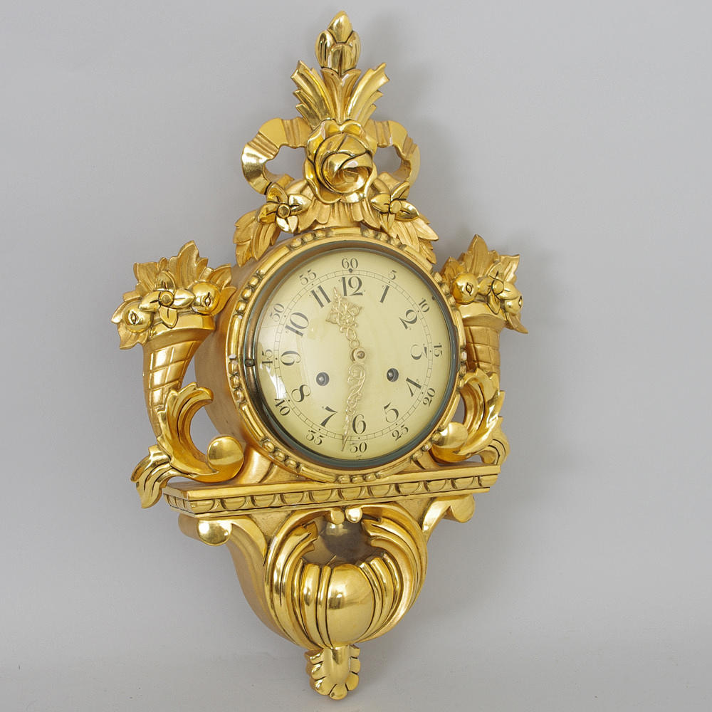 VÄGGPENDYL, förgylld, Tyskland, 1900-talets mitt.