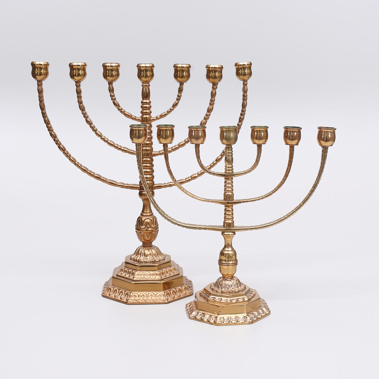 CANDLESTICKS, 2 pcs, "Menora", Klostermalm/Scandiamalm.