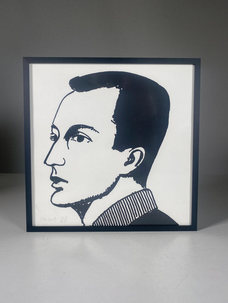 Alex Katz, lithograph, Frank O'Hara, 2009.