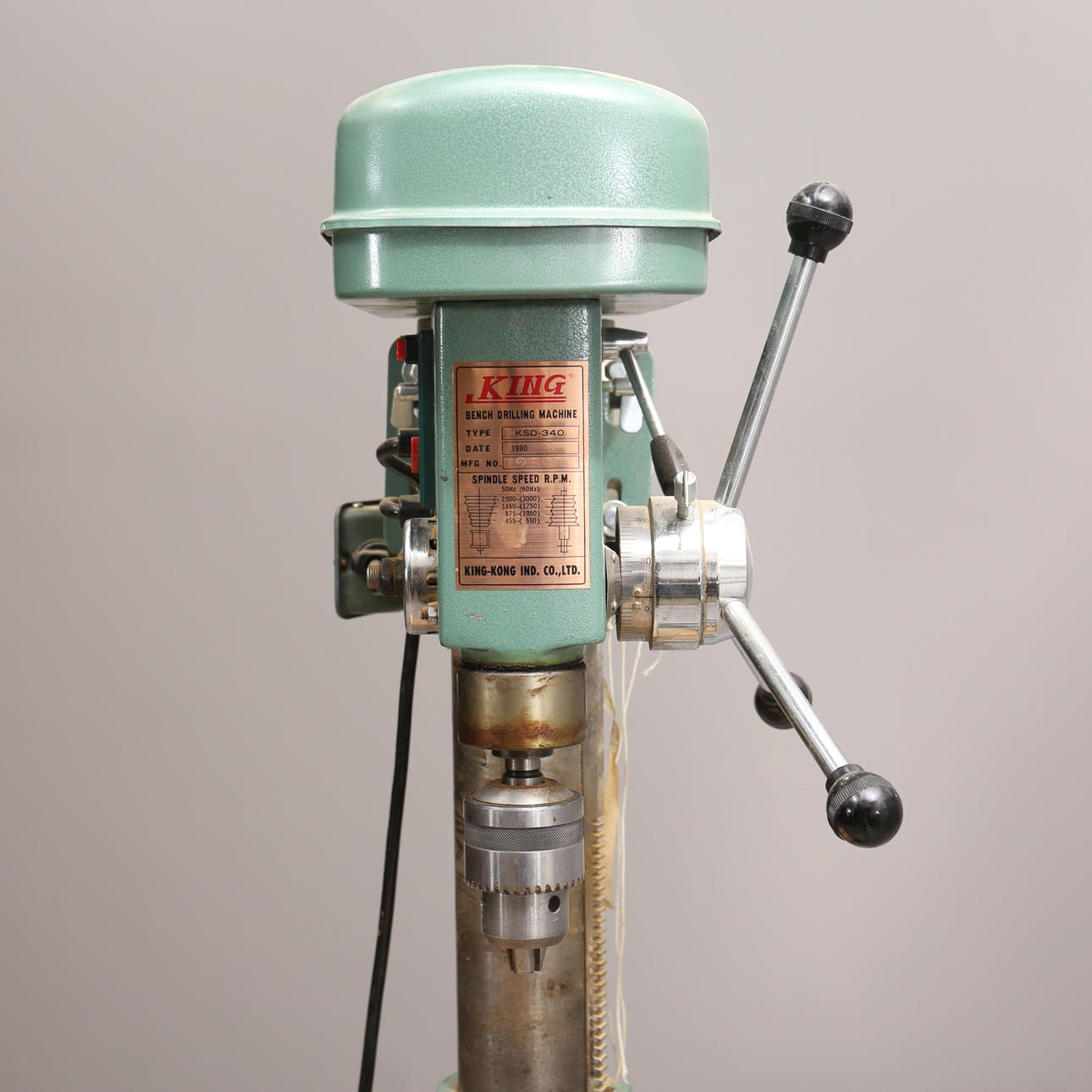 PILLAR DRILLING MACHINE, King KSD 340, 1980. Miscellaneous