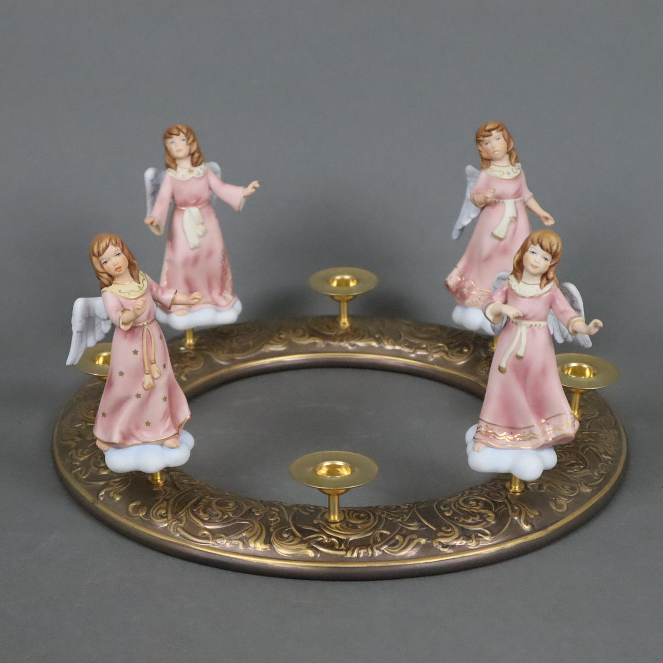 - ADVENT WREATH "Angel Advent" - "Kaiser", Germany, porcelain.