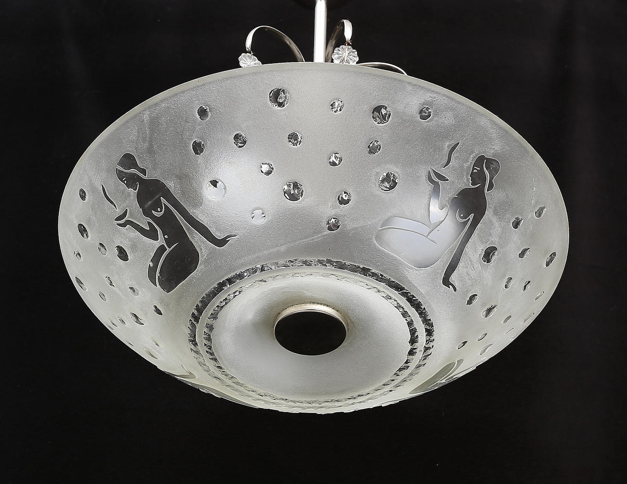 TAKPLAFOND med prismor, Glössner-stil, 1930-tal.