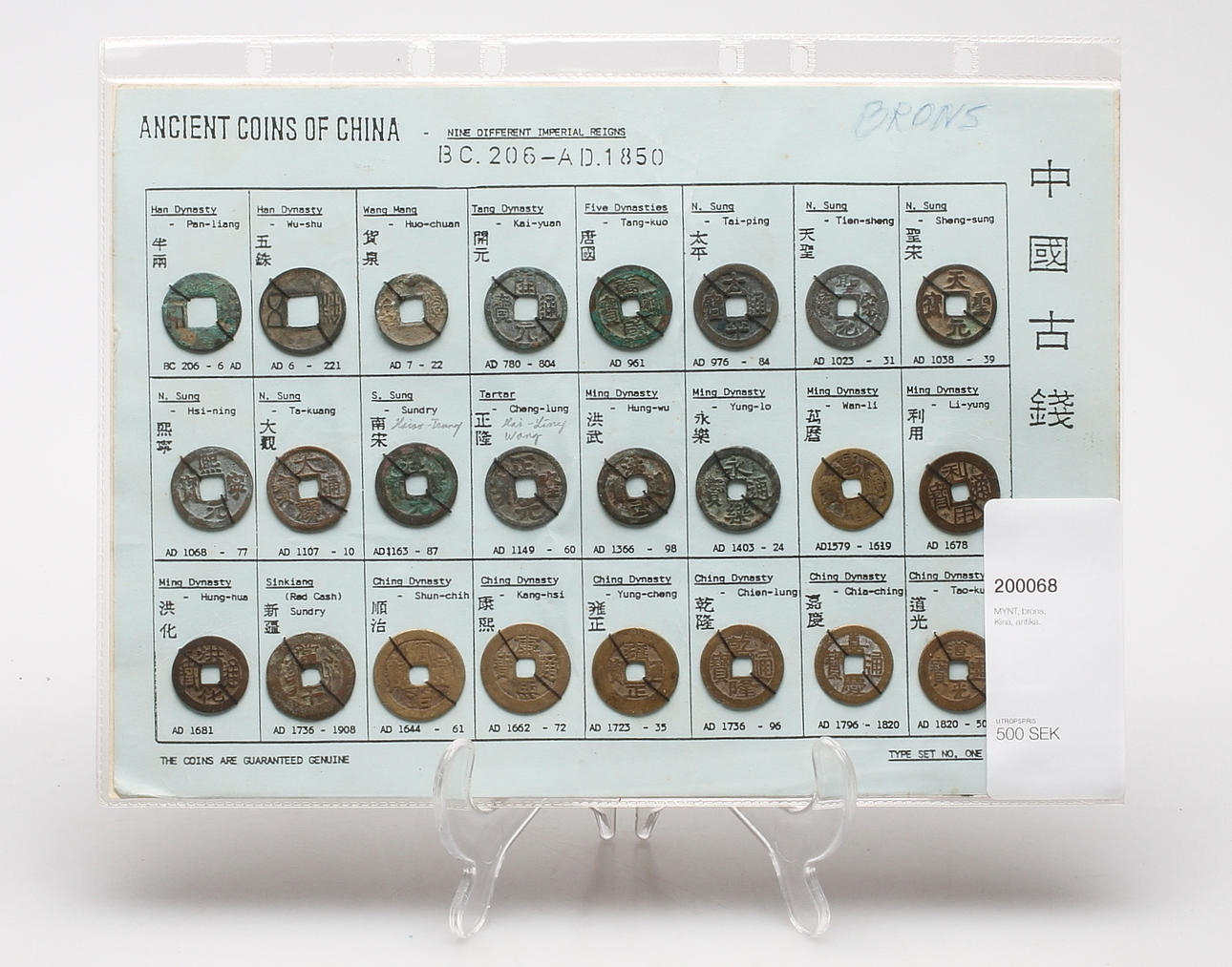 MYNT, brons, Kina, antika.