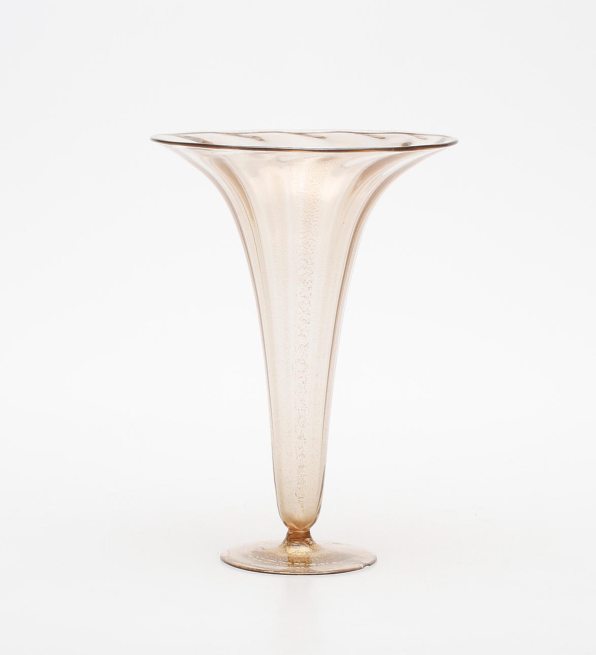 NAPOLEONE MARTINUZZI. TILLSKRIVEN. VAS, glas, "Soffiato", Venini, Murano, Italien, 1920/30-tal.