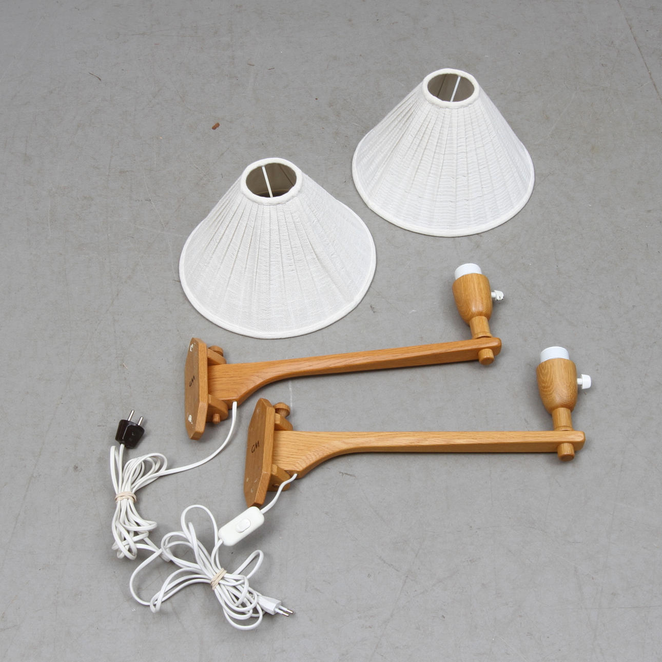 VÄGGLAMPOR, 1 par, Carl Malmsten, 1900-tal.