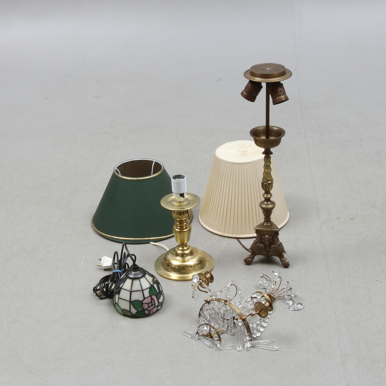 PARTI BELYSNING, 4 delar, 1900-tal.