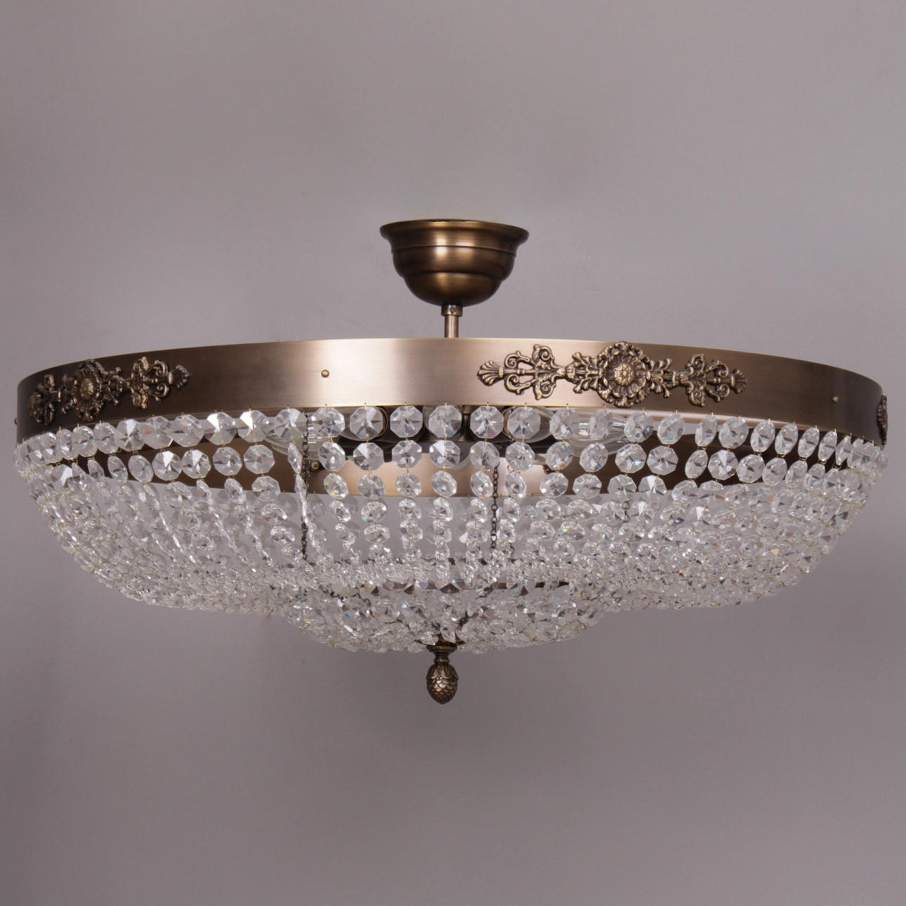 KRISTALLKRONA, "Monet 455b", Krebs, diameter 78 cm, samtida.