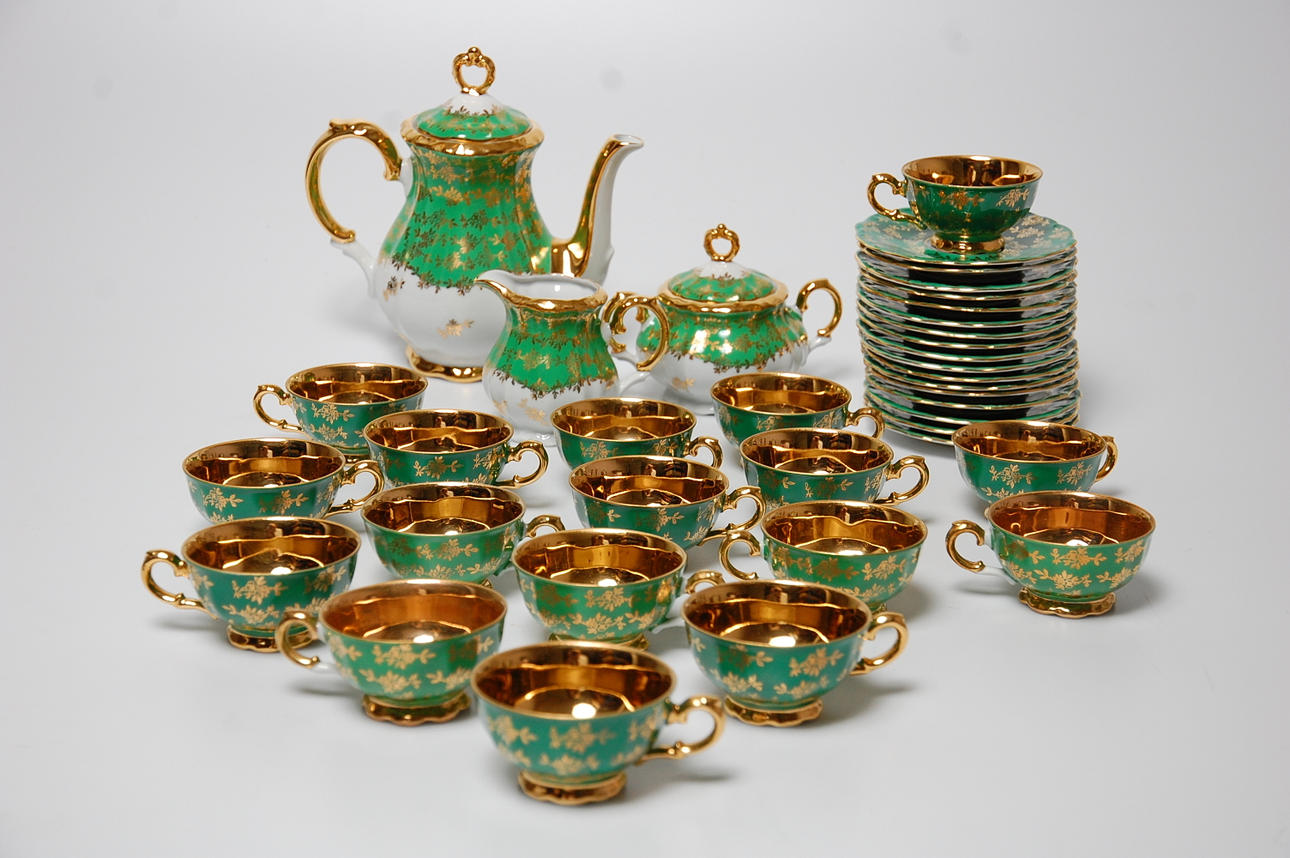 ESPRESSOSERVIS , 37 delar, porslin.