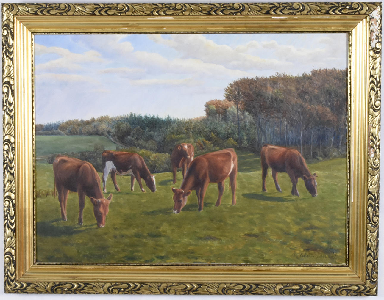 ANDERS CLAUSEN. oil on canvas.