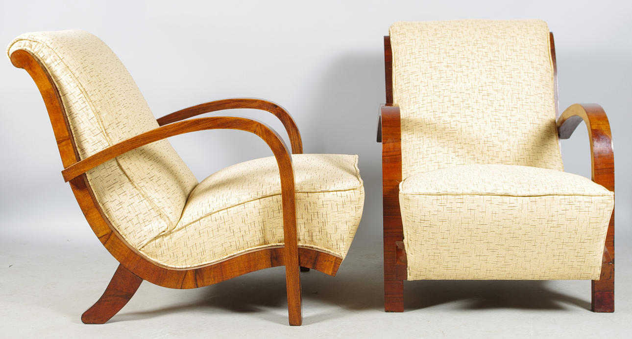 FÅTÖLJER, 1 par, Art Deco.