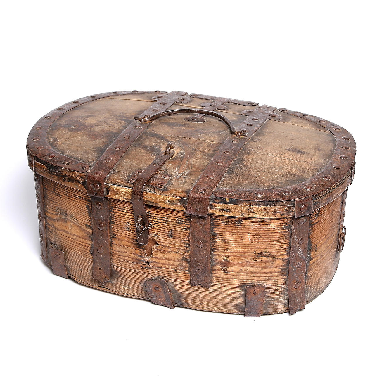 FÄRDSKRIN, trä och smide, allmoge, 1700-tal.