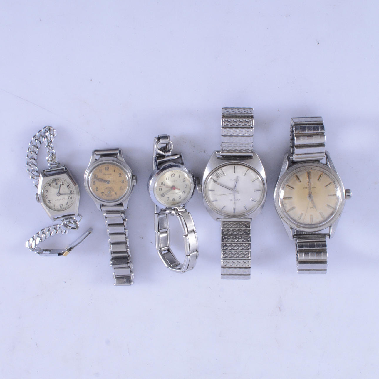 WRIST WATCH, 5 pcs, including Certina, Zenith.