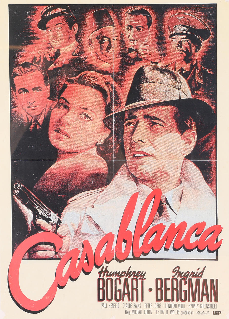 MOVIE POSTER, "Casablanca".