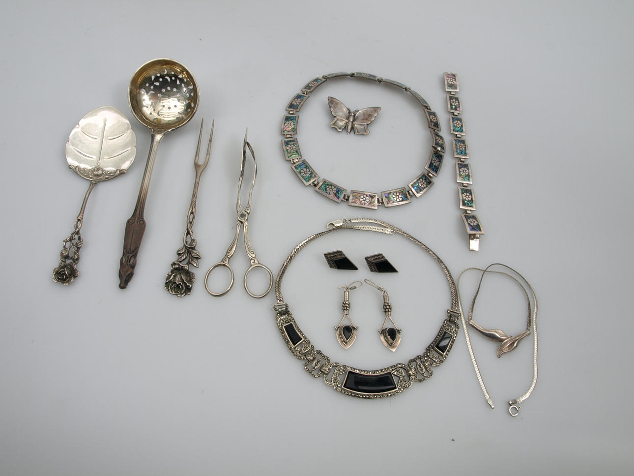 PARTI SILVERFÖREMÅL, 11 delar, 293,0 gram.