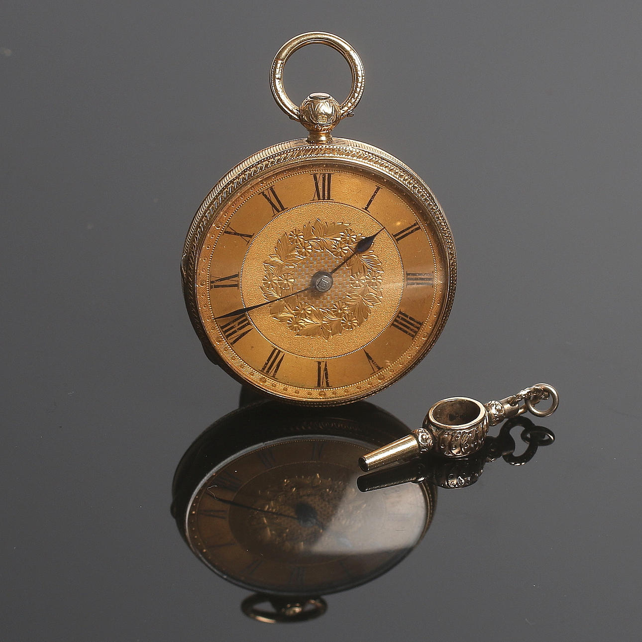 MORMORSUR, 18k guld, Reid & Son, 1800-talets sista kvartal.