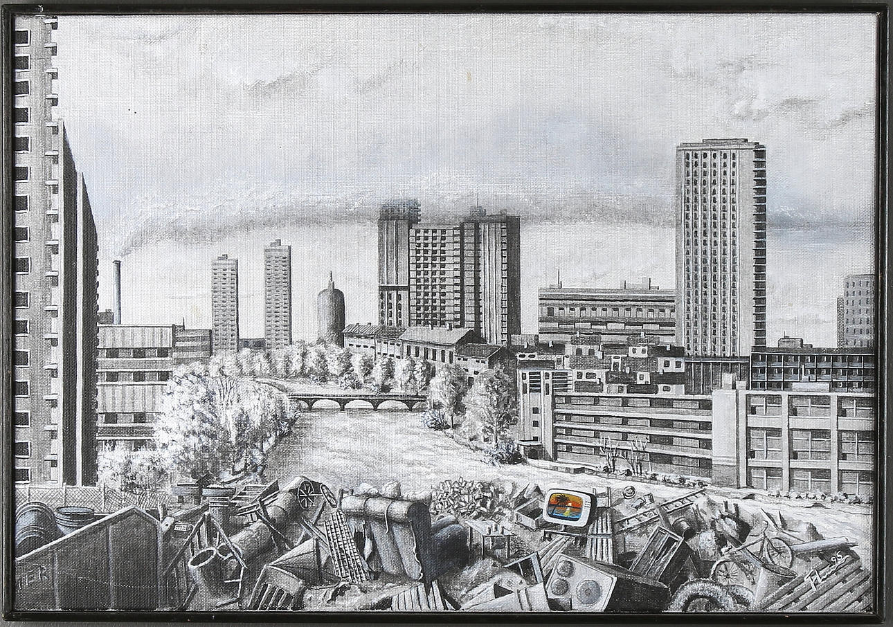 TOIVO HAARONEN. Akryl på duk, signerad och daterad -95.