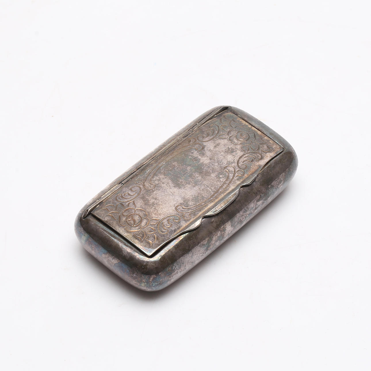 SNUFF BOX, silver, 1900s, weight approx. 75.9 grams.