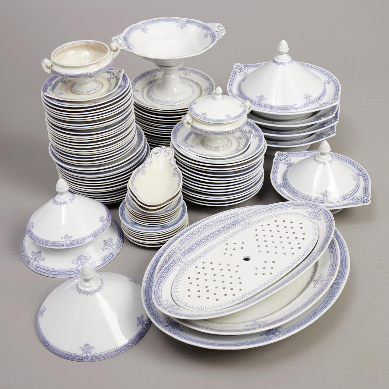 MATSEVISDELAR, Rörstrand "Tarent", 100 delar.