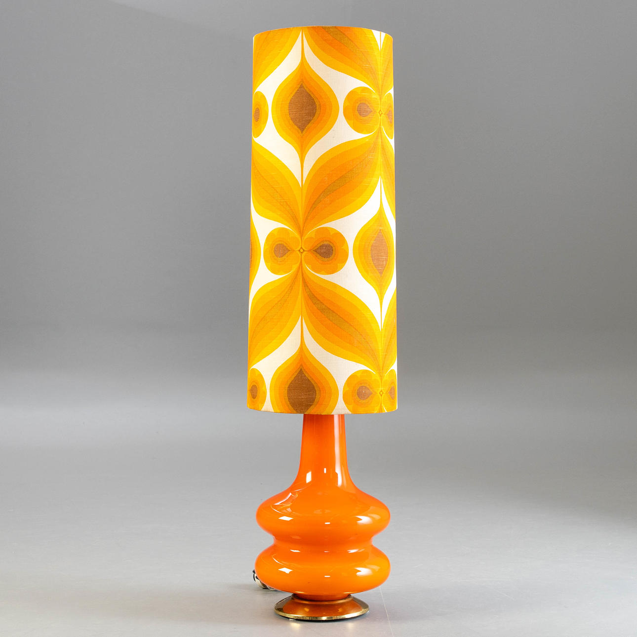 Lámpara de pie, vidrio, años 70.