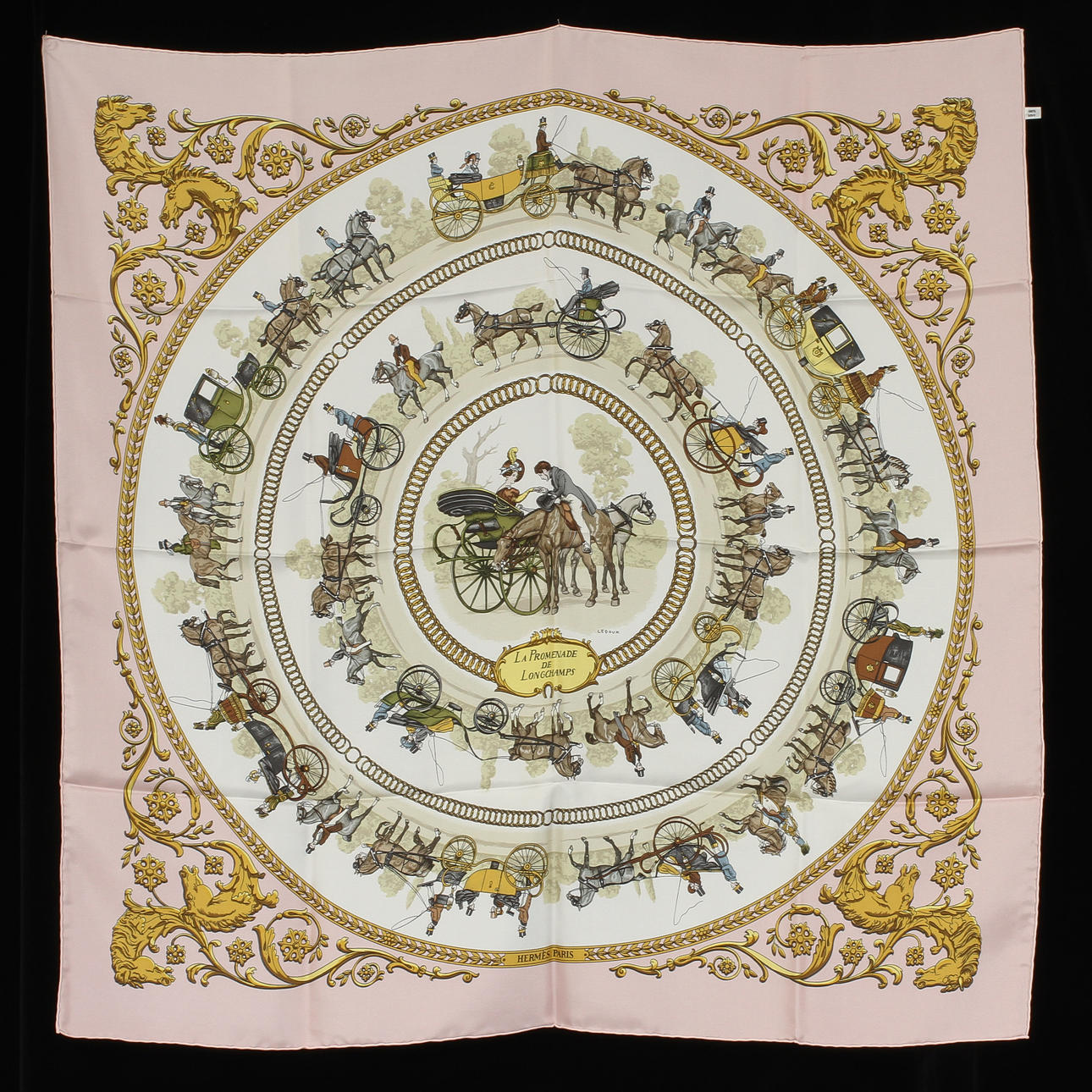 SCARF "La promenade de longchamps", Hermès, Paris.