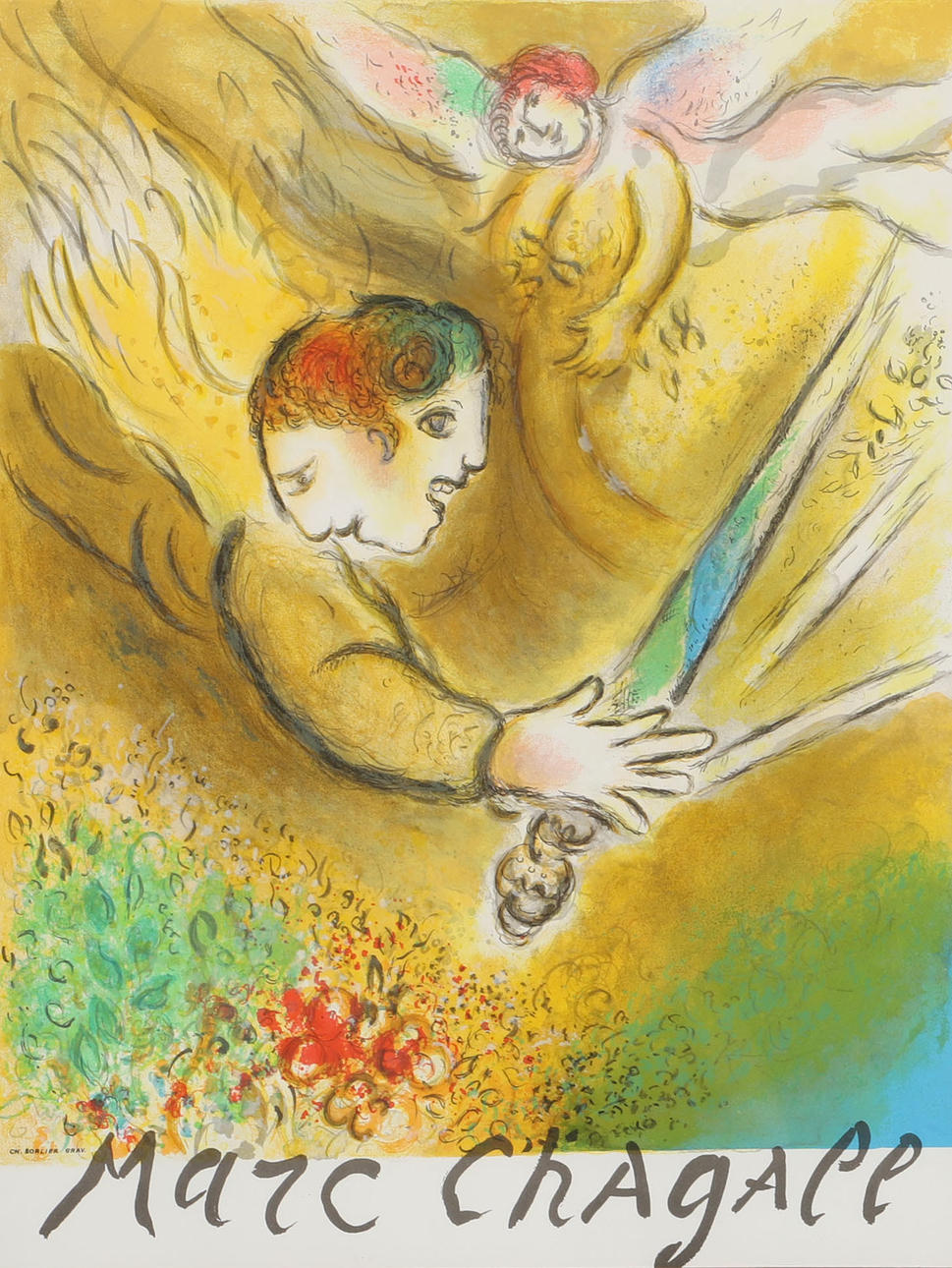 MARC CHAGALL. Exhibition poster, Solier.