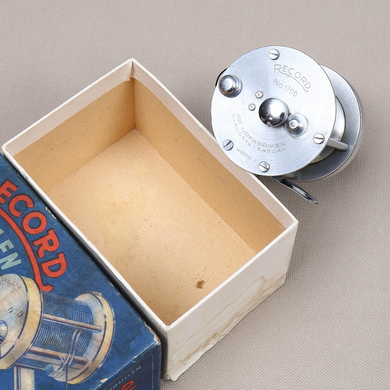 RECORD 1700 AB URFABRIKEN SVANGSTA SWEDEN modell A old reel バス