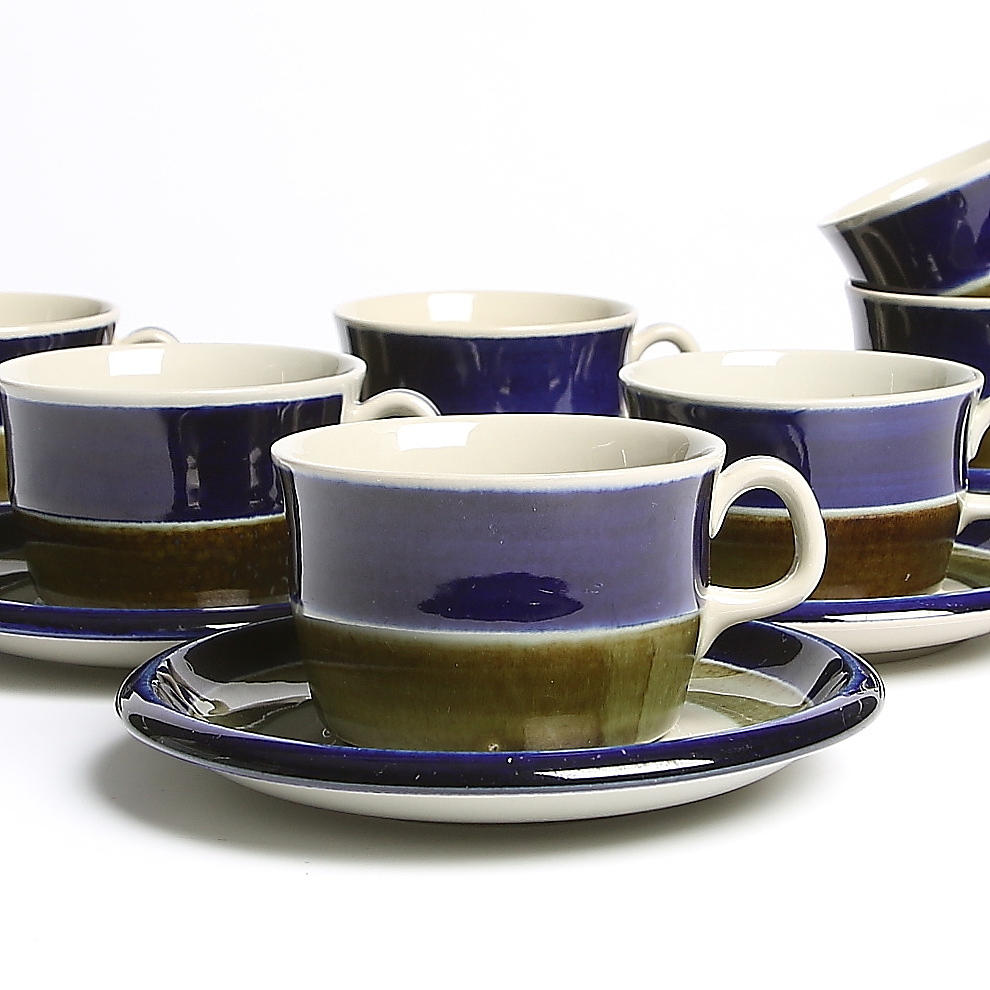 KAFFESERVIS, 14 delar, porslin, "Elisabeth", Rörstrand, 1900-talets andra hälft.