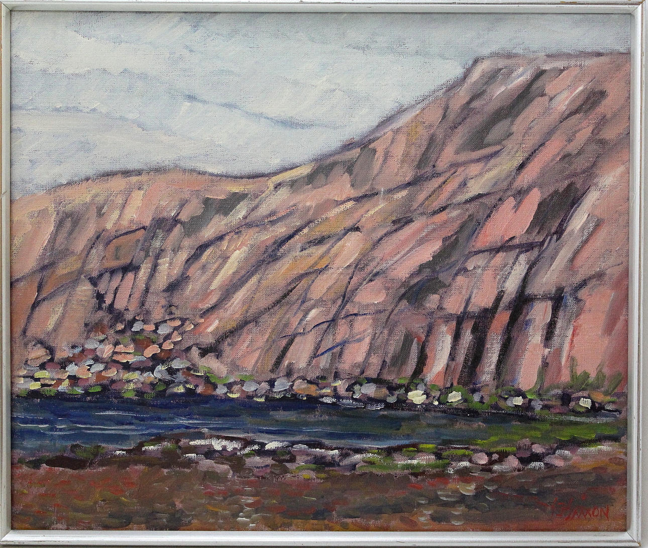 INGEMAR ERIXON. olja på duk, Sivik Lysekil, signerad.