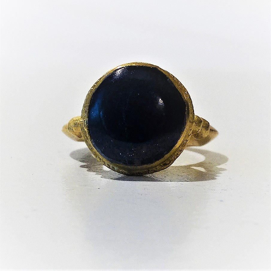 LAPIS LAZULI/BRONSRING.
