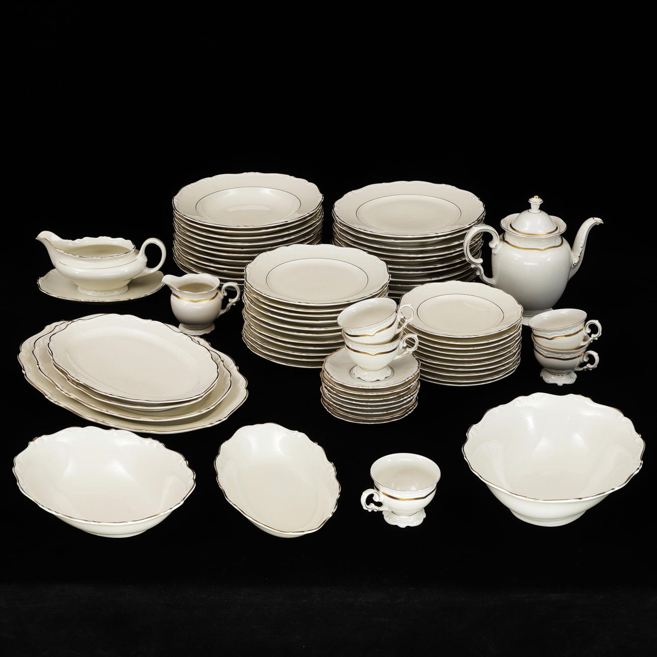 SERVIS, 66 delar, porslin, Karlskrona.