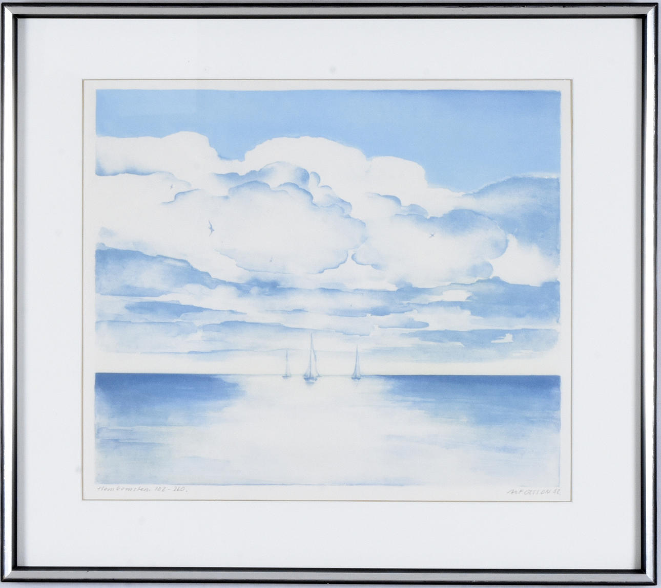 ALF OLSSON. Färglitografi.