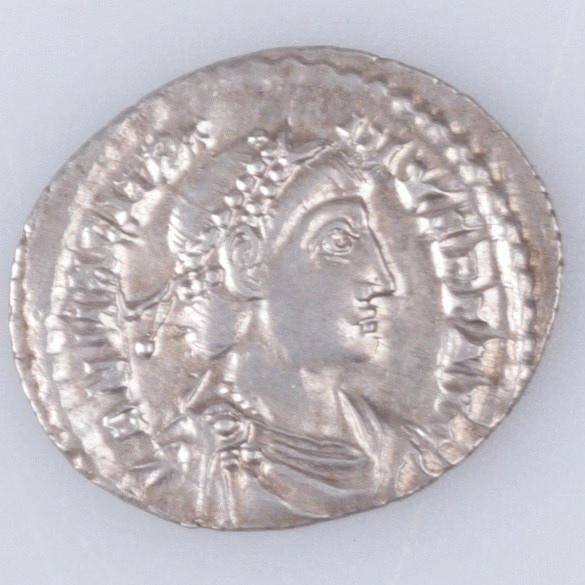 MYNT, silver, siliqua, Magnus Maximus 383-388.