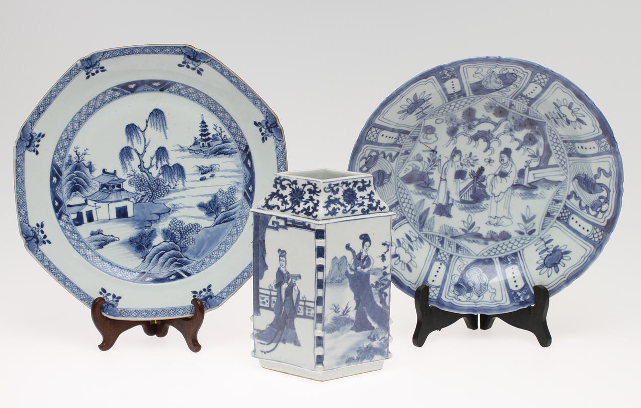 FAT, 2 st, VAS, porslin, Kina.