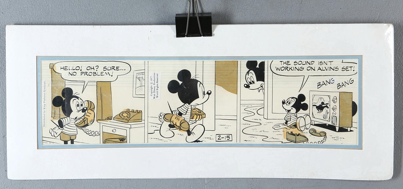 DISNEYANA, Original Daily Comic Strip, Micky Maus, King Features Syndicate.