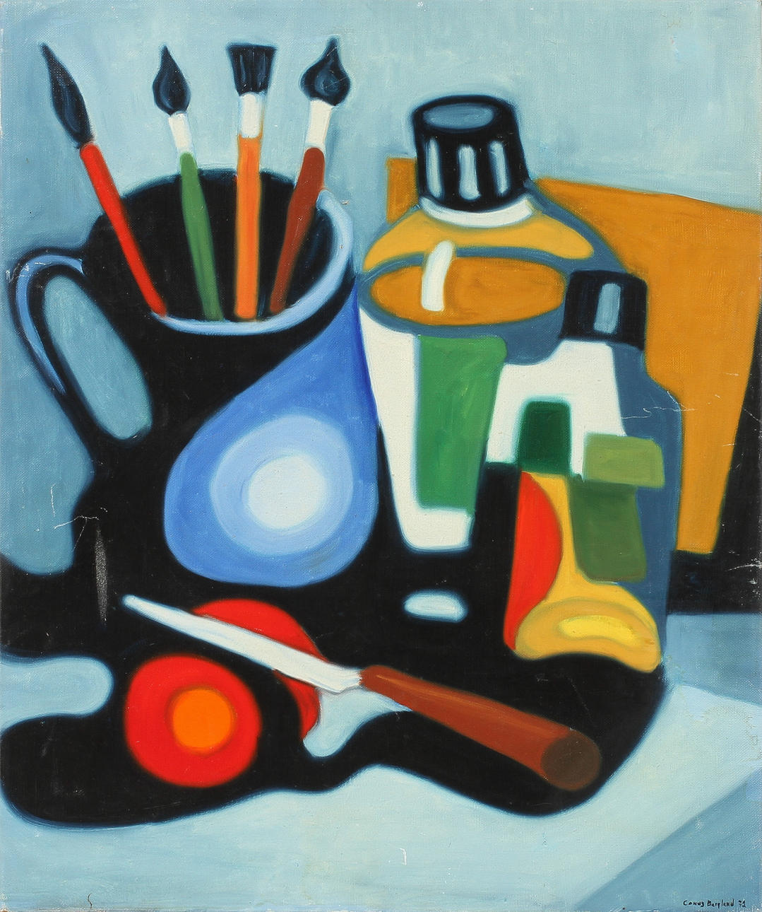 CONNY BERGLUND. Stilleben, olja på duk, signerad och daterad 72.