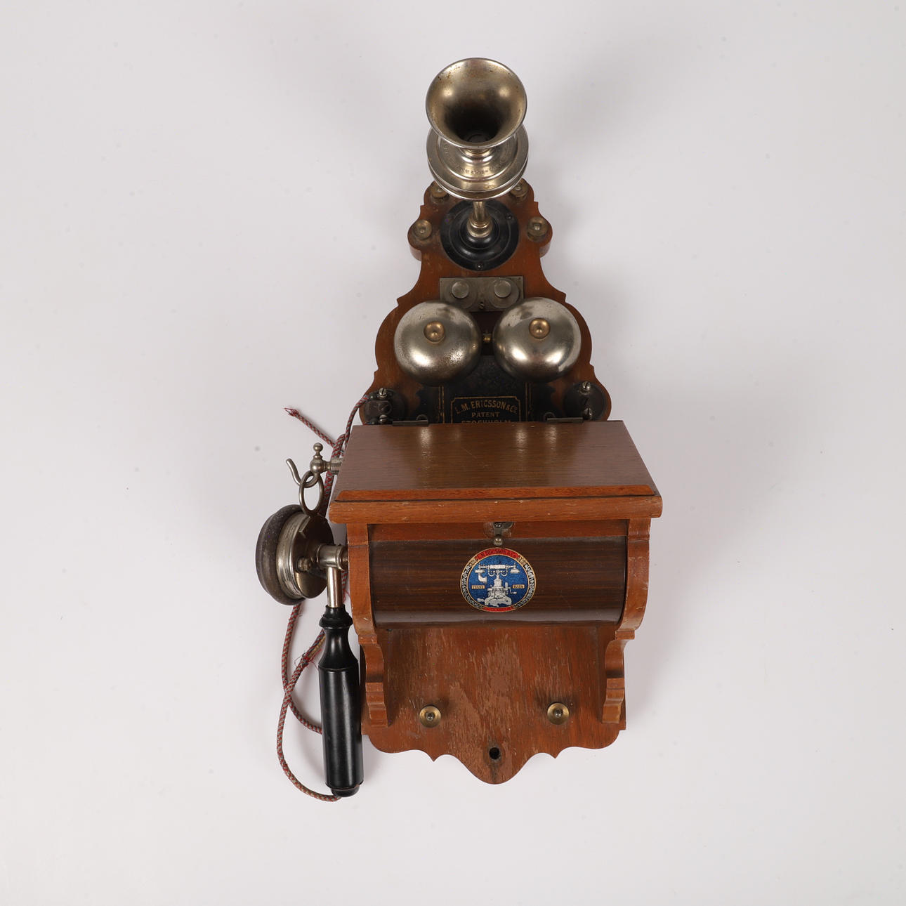 VÄGGTELEFON, L. M. Ericsson & Co, Stockholm, tidigt 1900-tal ...