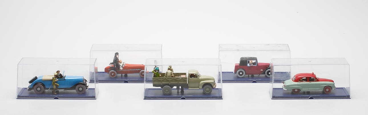 BILMODELLER, 5 st, "Tintin".